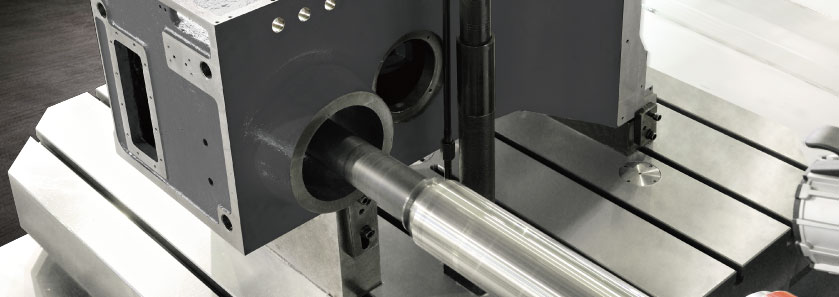 CNC Horizontal Boring Milling Center Close-up