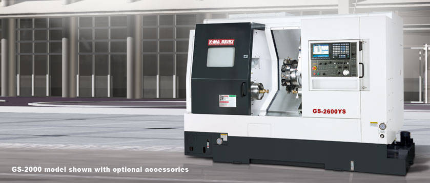 CNC Maximum Performance Turning Centers GS-2000 model shown with optional accessories