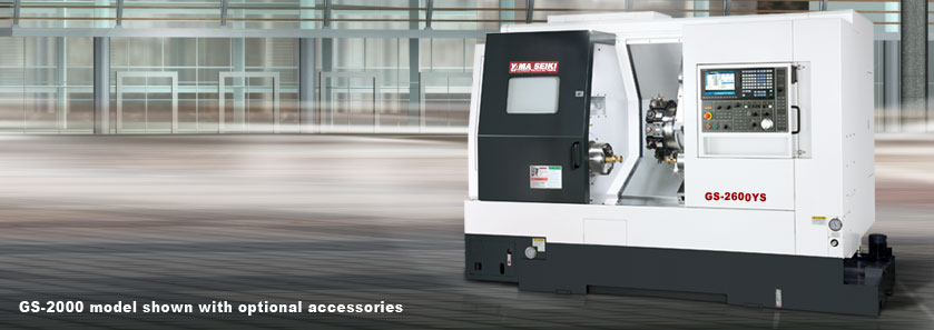 CNC Maximum Performance Turning Centers GS-2000 model shown with optional accessories