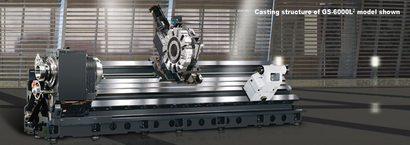 CNC Maximum Performance Turning Centers Casting structure of GS-600L2 model shown
